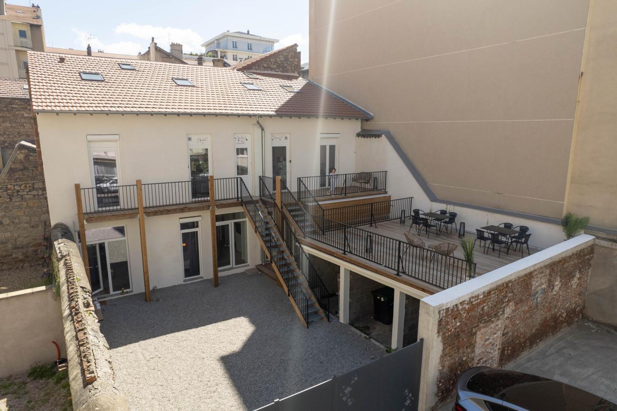 생테티엔 Bibemus Casa Maja - Baignoire Balneo - Parking - Terrasse 아파트 외부 사진