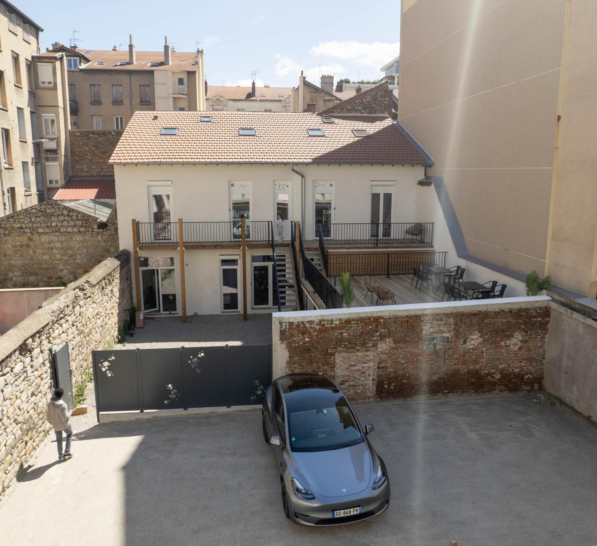 생테티엔 Bibemus Casa Maja - Baignoire Balneo - Parking - Terrasse 아파트 외부 사진