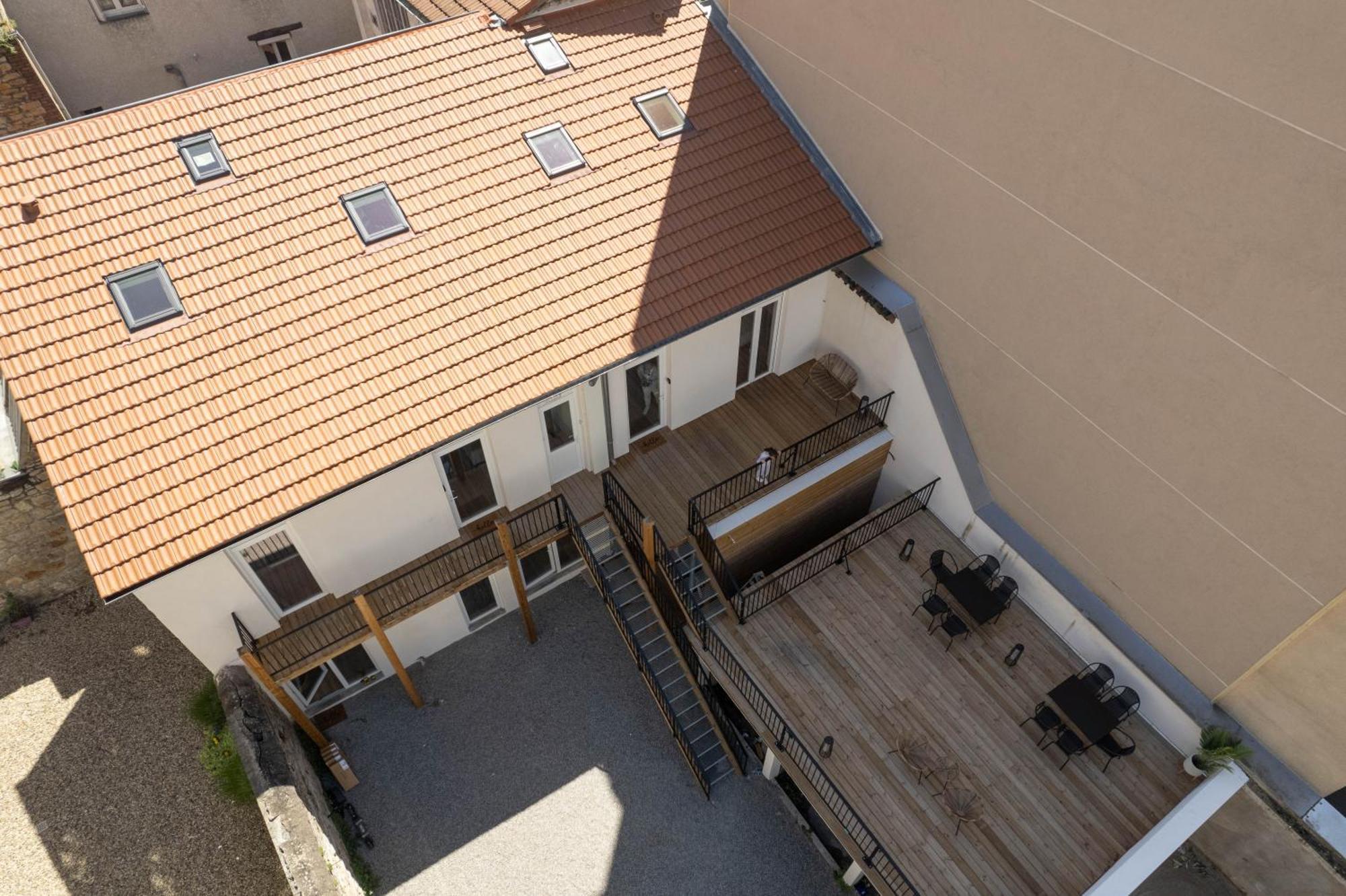 생테티엔 Bibemus Casa Maja - Baignoire Balneo - Parking - Terrasse 아파트 외부 사진